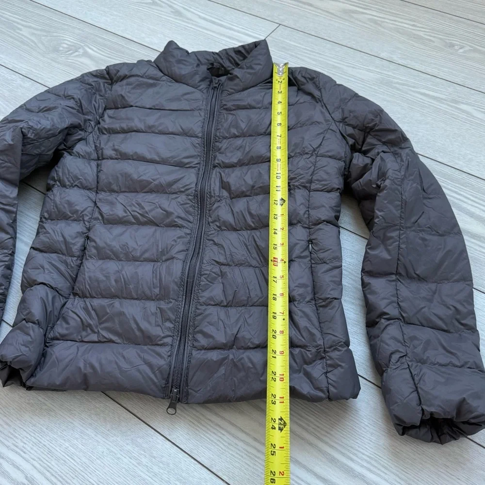 TKEQ The EZ Packable goose Down Jacket Nickel grey puffer lightweight small coat - Picture 4 of 9